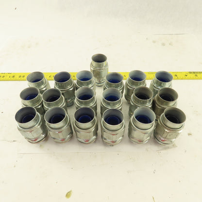 3/4" Insulated Straight Liquidtight Grip Connector Lot of 19