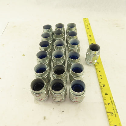 3/4" Insulated Straight Liquidtight Grip Connector Lot of 19