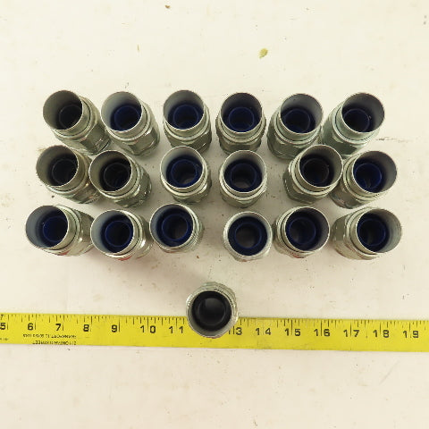 3/4" Insulated Straight Liquidtight Grip Connector Lot of 19