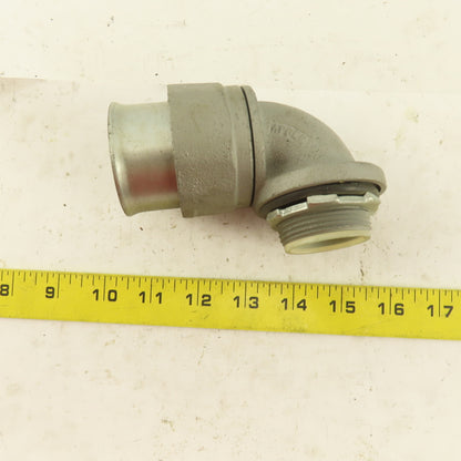 Appleton 1-1/4 Insulated 90° Malleable Iron Liquidtight Grip Connector Lot of  4