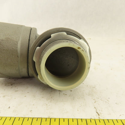 Appleton 1-1/4 Insulated 90° Malleable Iron Liquidtight Grip Connector Lot of  4