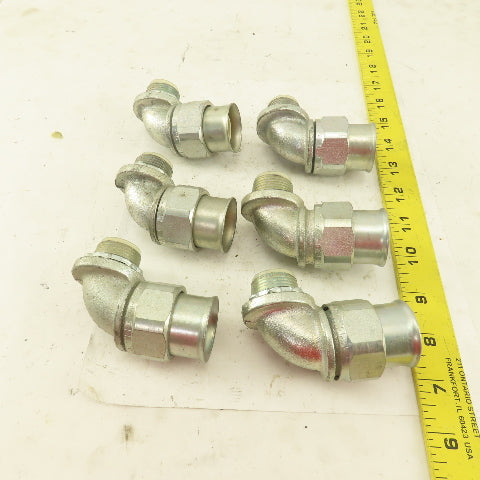 Appleton 3/4" Insulated 90° Malleable Iron Liquidtight Grip Connector Lot of 6