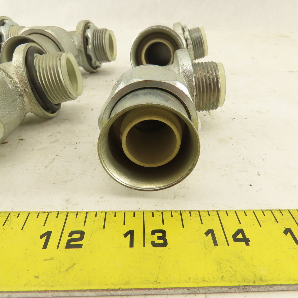 Appleton 3/4" Insulated 90° Malleable Iron Liquidtight Grip Connector Lot of 6