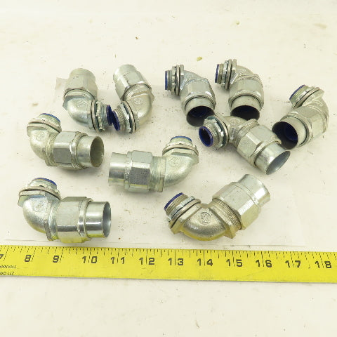 T & B 3/4" Insulated 90° Malleable Iron Liquidtight Grip Connector Lot of 10