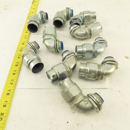 T & B 3/4" Insulated 90° Malleable Iron Liquidtight Grip Connector Lot of 10