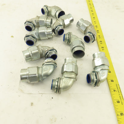 T & B 3/4" Insulated 90° Malleable Iron Liquidtight Grip Connector Lot of 10