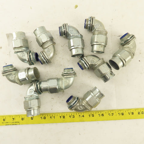 T & B 3/4" Insulated 90° Malleable Iron Liquidtight Grip Connector Lot of 10