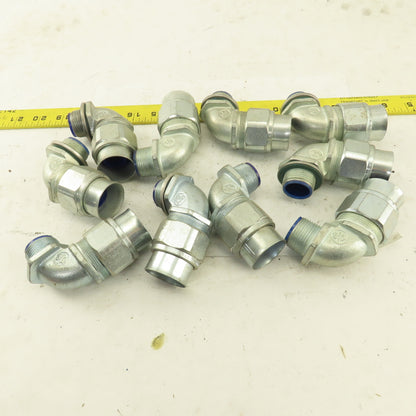 T & B 3/4" Insulated 90° Malleable Iron Liquidtight Grip Connector Lot of 10