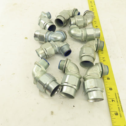 T & B 3/4" Insulated 90° Malleable Iron Liquidtight Grip Connector Lot of 10
