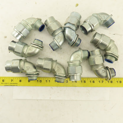 T & B 3/4" Insulated 90° Malleable Iron Liquidtight Grip Connector Lot of 10