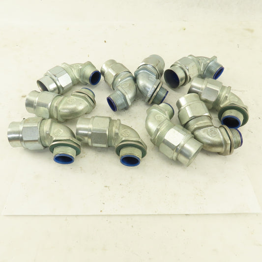 T & B 3/4" Insulated 90° Malleable Iron Liquidtight Grip Connector Lot of 10