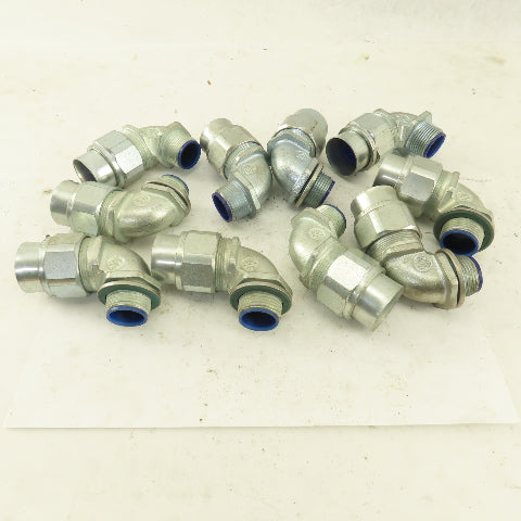 T & B 3/4" Insulated 90° Malleable Iron Liquidtight Grip Connector Lot of 10