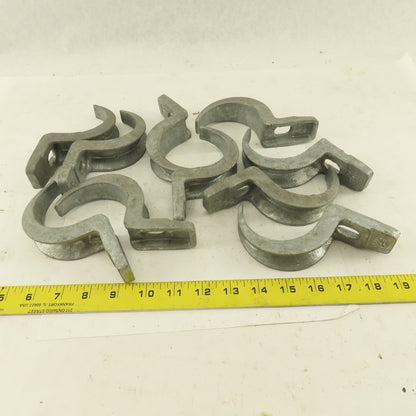 2-1/2" Malleable Iron One Hole Conduit Strap Lot of 10