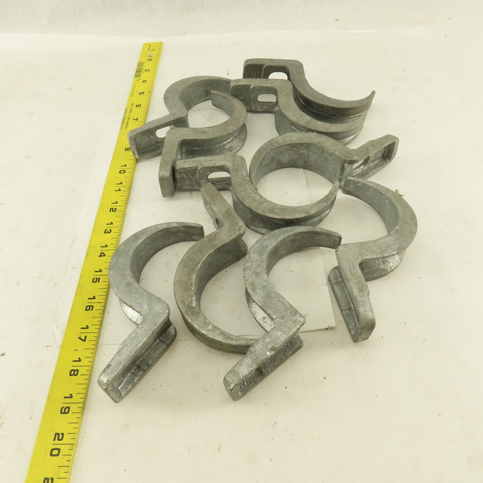 2-1/2" Malleable Iron One Hole Conduit Strap Lot of 10