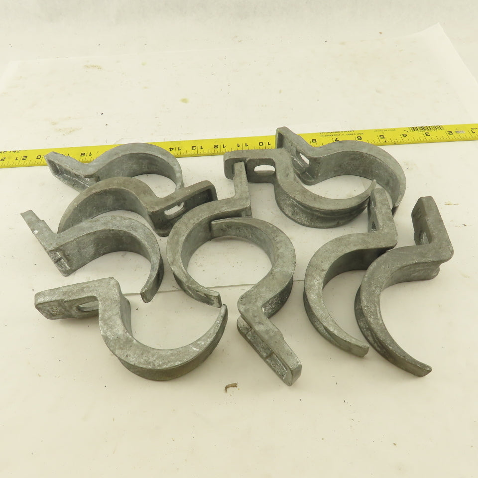 2-1/2" Malleable Iron One Hole Conduit Strap Lot of 10