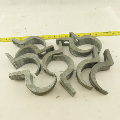 2-1/2" Malleable Iron One Hole Conduit Strap Lot of 10
