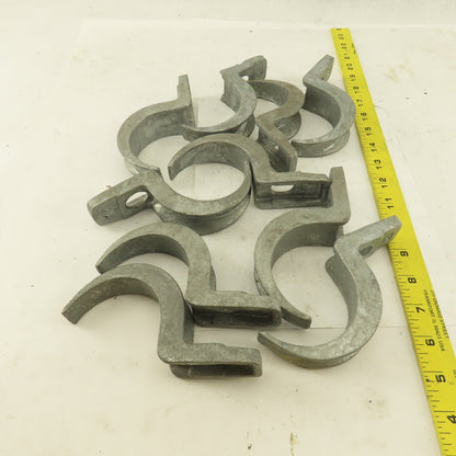 2-1/2" Malleable Iron One Hole Conduit Strap Lot of 10