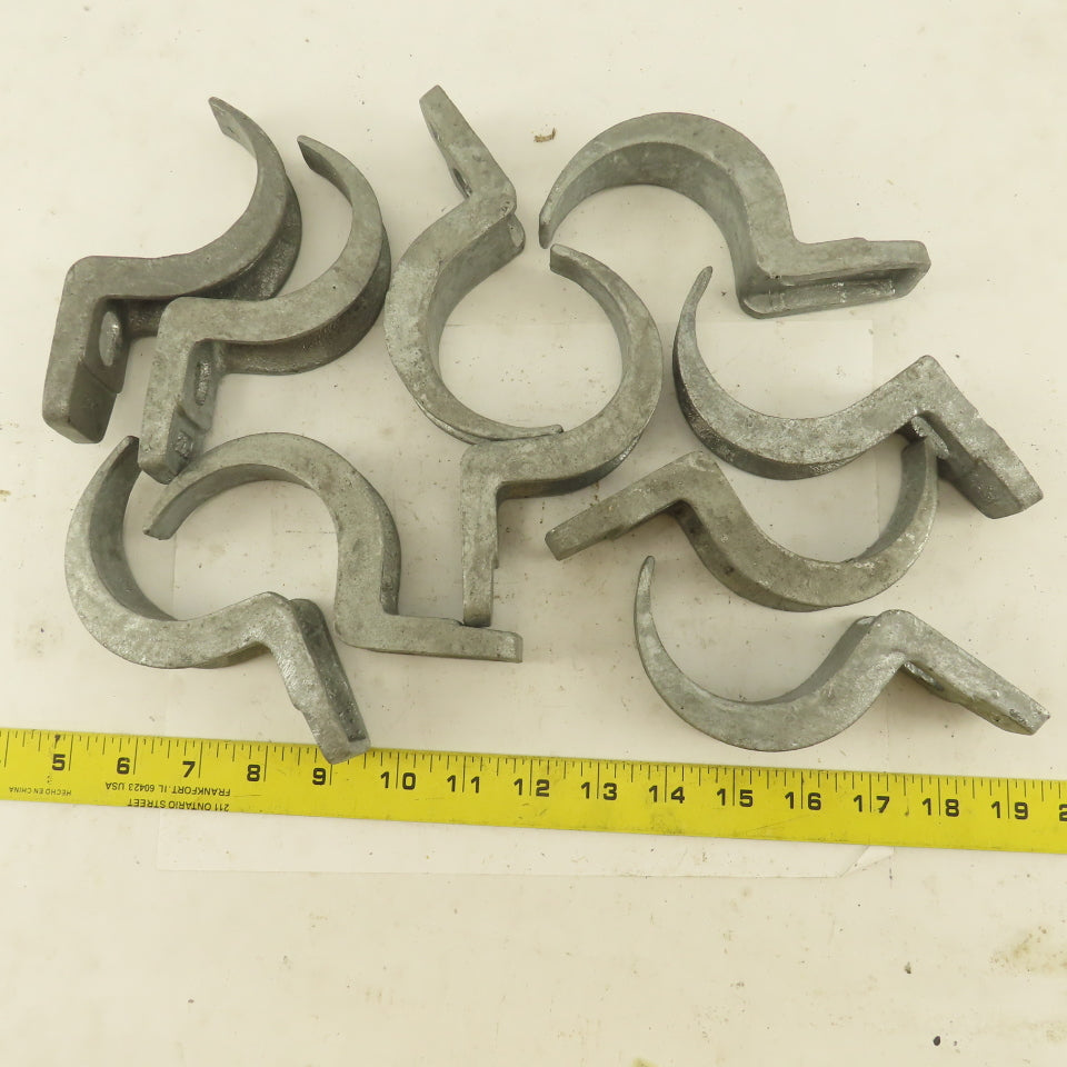 2-1/2" Malleable Iron One Hole Conduit Strap Lot of 10