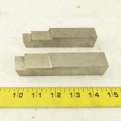 1 x 1 x 5-1/4" Square Lathe Tool Cutting HSS Bits Lot of 2