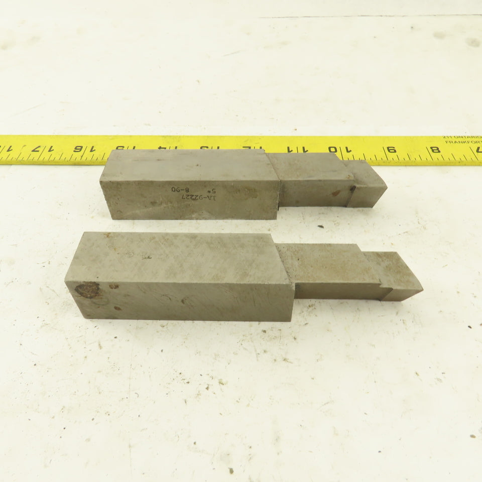 1 x 1 x 5-1/4" Square Lathe Tool Cutting HSS Bits Lot of 2