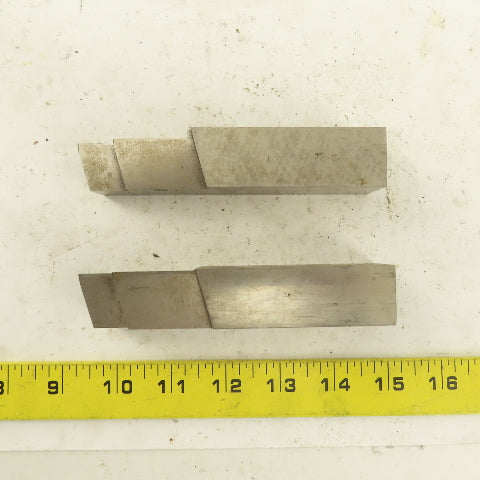 1 x 1 x 5-1/4" Square Lathe Tool Cutting HSS Bits Lot of 2