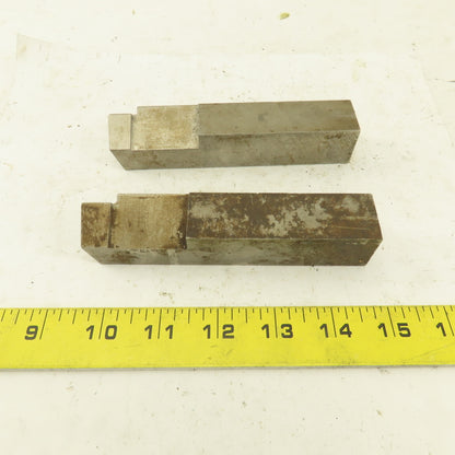 1 x 1 x 5-1/2" Square Lathe Tool Cutting HSS Bits Lot of 2