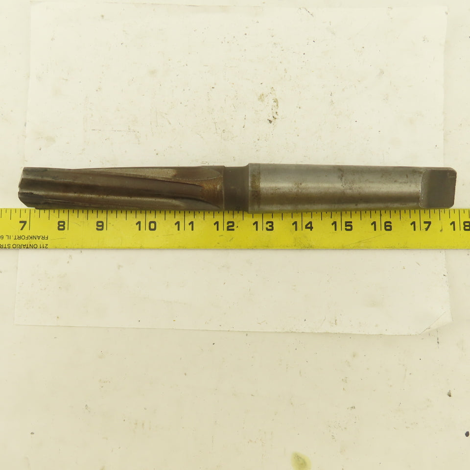 Cle Forge 028745 1-1/8" Diam 4-Flute Spiral Flute Carbide-Tipped #4MT Reamer