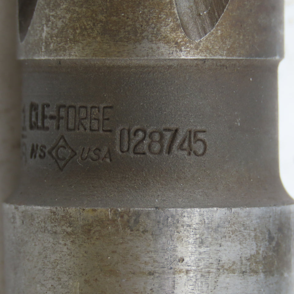 Cle Forge 028745 1-1/8" Diam 4-Flute Spiral Flute Carbide-Tipped #4MT Reamer