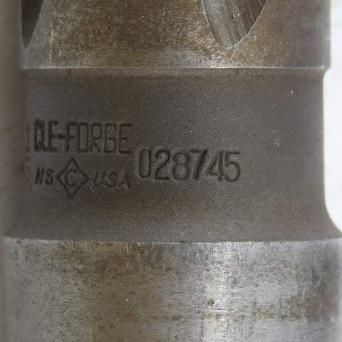 Cle Forge 028745 1-1/8" Diam 4-Flute Spiral Flute Carbide-Tipped #4MT Reamer