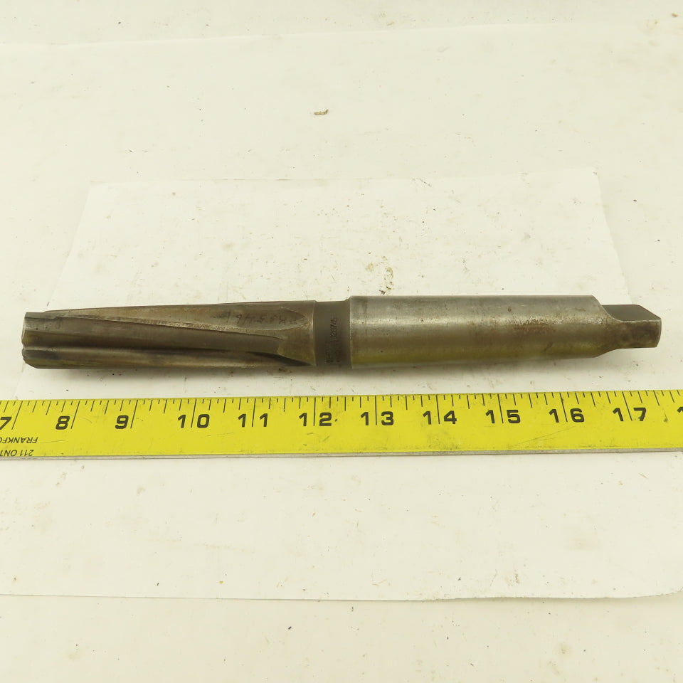 Cle Forge 028745 1-1/8" Diam 4-Flute Spiral Flute Carbide-Tipped #4MT Reamer