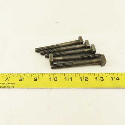 Jergens 3/8-16 Thread Low Profile 5/8" Square Head Bolt 3-3/4" OAL Lot Of 5