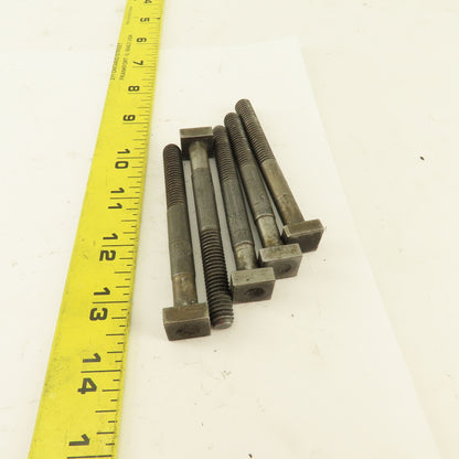 Jergens 3/8-16 Thread Low Profile 5/8" Square Head Bolt 3-3/4" OAL Lot Of 5