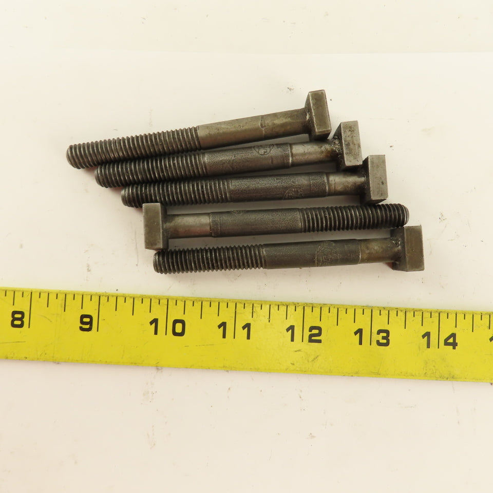 Jergens 3/8-16 Thread Low Profile 5/8" Square Head Bolt 3-3/4" OAL Lot Of 5