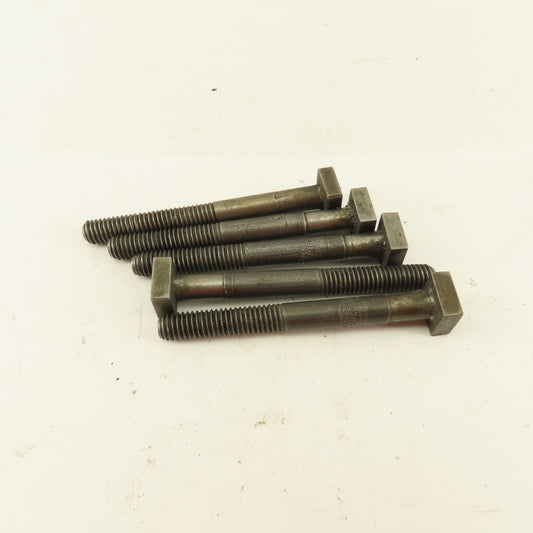 Jergens 3/8-16 Thread Low Profile 5/8" Square Head Bolt 3-3/4" OAL Lot Of 5