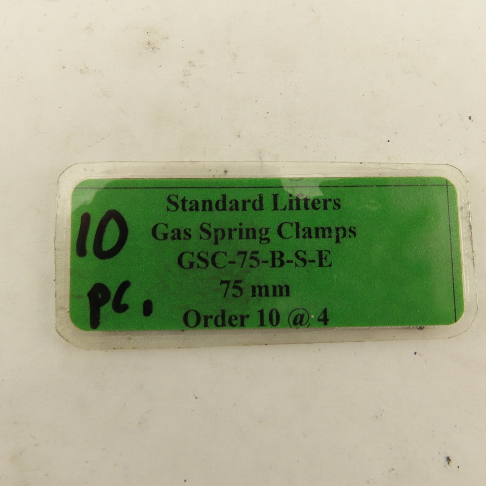 Standard Lifters GSC-75-B-S-E Style B Gas Spring Clamp 75mm Lot Of 10