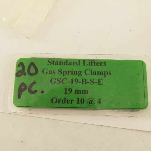 Standard Lifters GSC-19-B-S-E Style B Gas Spring Clamp 19mm Lot Of 20