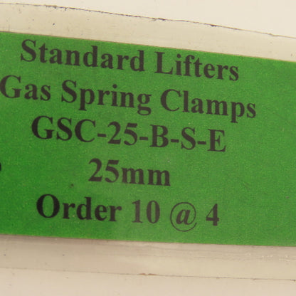 Standard Lifters GSC-25-B-S-E Style B Gas Spring Clamp 25mm Lot Of 9