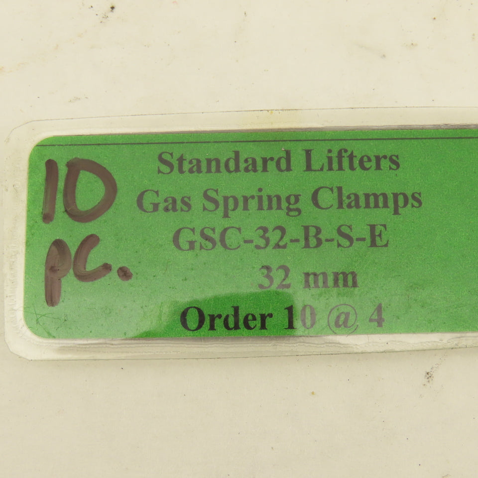Standard Lifters GSC-32-B-S-E Style B Gas Spring Clamp 32mm Lot Of 10