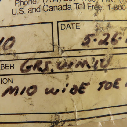 Dadco GRS.WM10 10mm Metric Wide Toe Mount Lot Of 10