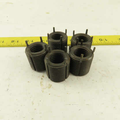 3/4"-10 Internal 1-1/8"-12 External Thread Steel Key Locking Thread Insert 5 Pcs