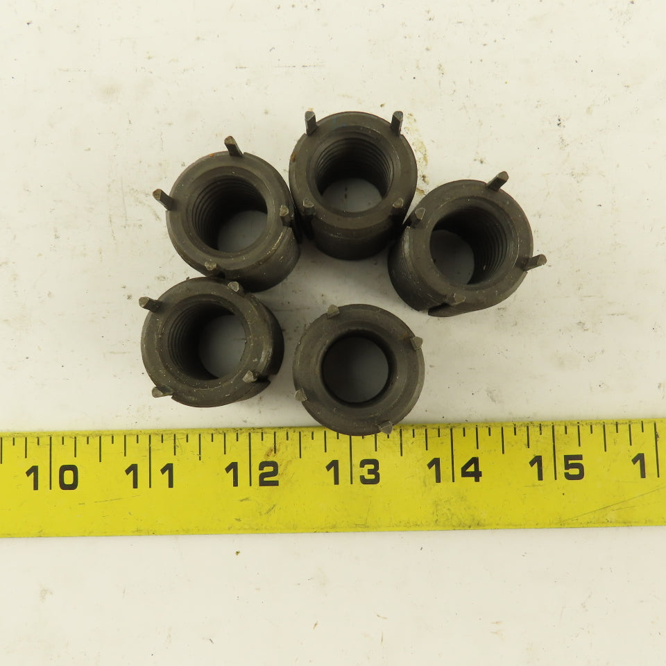 3/4"-10 Internal 1-1/8"-12 External Thread Steel Key Locking Thread Insert 5 Pcs