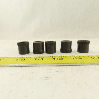 M12-1.75 Internal Threaded Steel Socket Allen Nut Lot Of 5