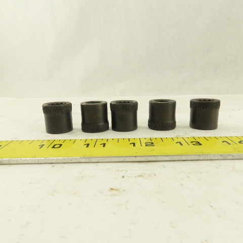 M12-1.75 Internal Threaded Steel Socket Allen Nut Lot Of 5