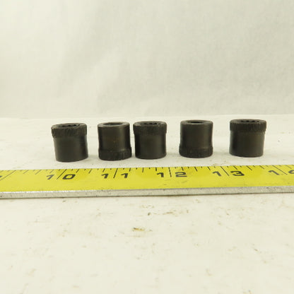 M12-1.75 Internal Threaded Steel Socket Allen Nut Lot Of 5
