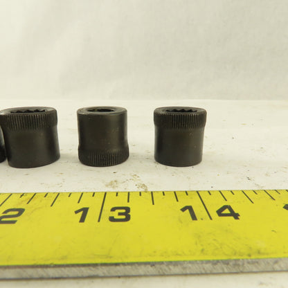 M12-1.75 Internal Threaded Steel Socket Allen Nut Lot Of 5