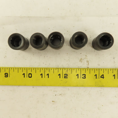 M12-1.75 Internal Threaded Steel Socket Allen Nut Lot Of 5