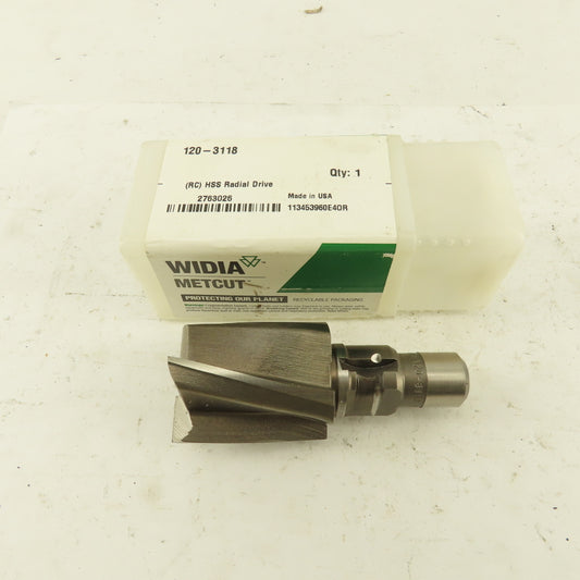 Widia Metcut 120-3118 HHS Radial Drive HHS 1-1/8" Cut Diameter