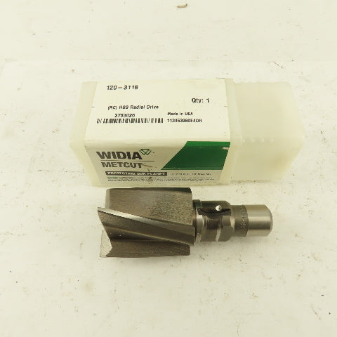Widia Metcut 120-3118 HHS Radial Drive HHS 1-1/8" Cut Diameter