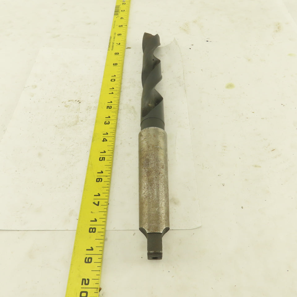 Cle-Line 1-5/16" Cut 135° 2 Flute #4MT Shank HS Drill Bit 12-1/2" OAL