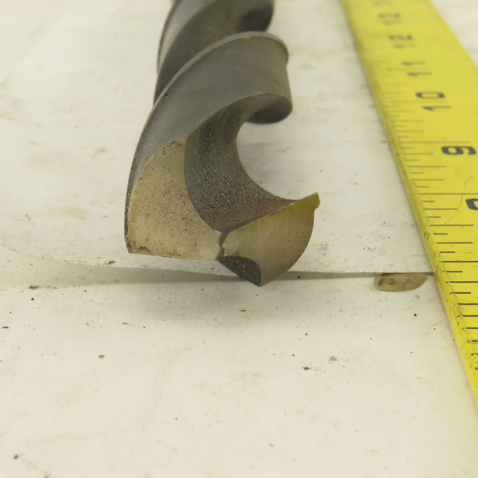 Cle-Line 1-5/16" Cut 135° 2 Flute #4MT Shank HS Drill Bit 12-1/2" OAL